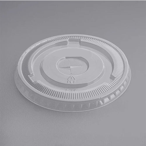 Ecopax Clear Flat Lid with Straw Slot