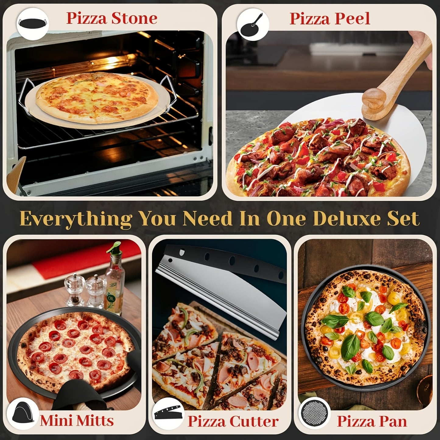 Premium Pizza Stone Set