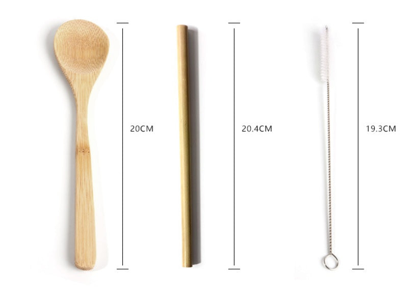 Bamboo Utensils Wooden Travel Cutlery Set