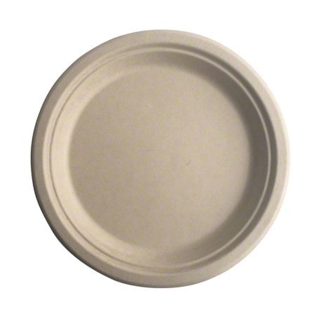 Better Earth® Sugarcane Collection™ Natural 9" Round Fiber Plate