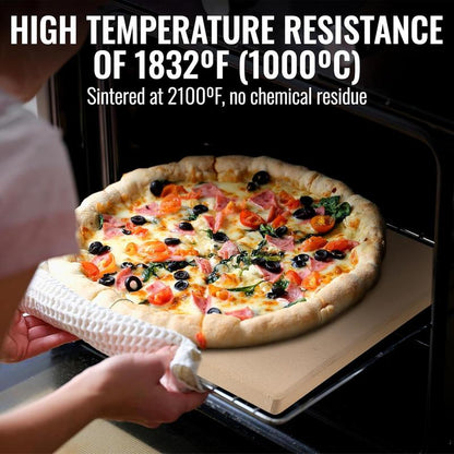 Large Rectangular Pizza Stone for Oven & BBQ