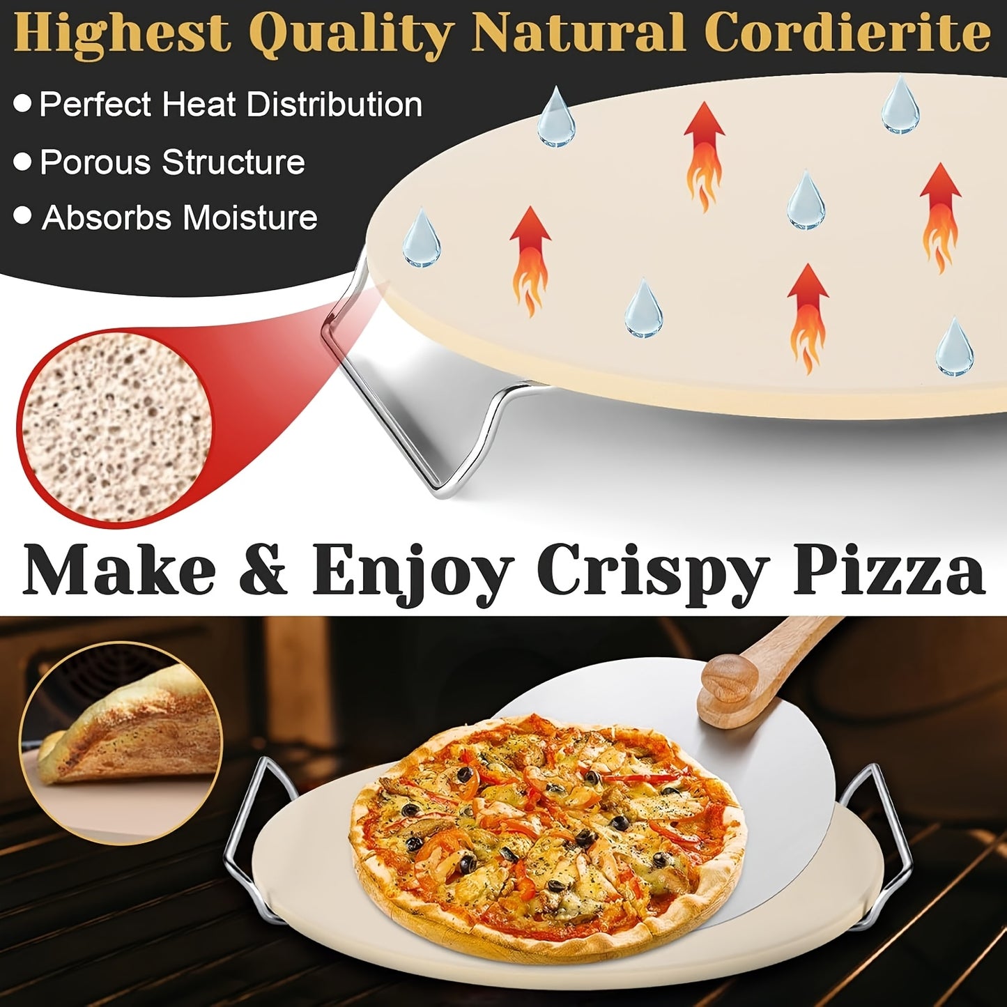 Premium Pizza Stone Set