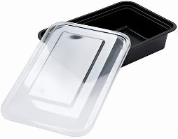 Rectangle Microwavable Heavy Weight Container with Lid