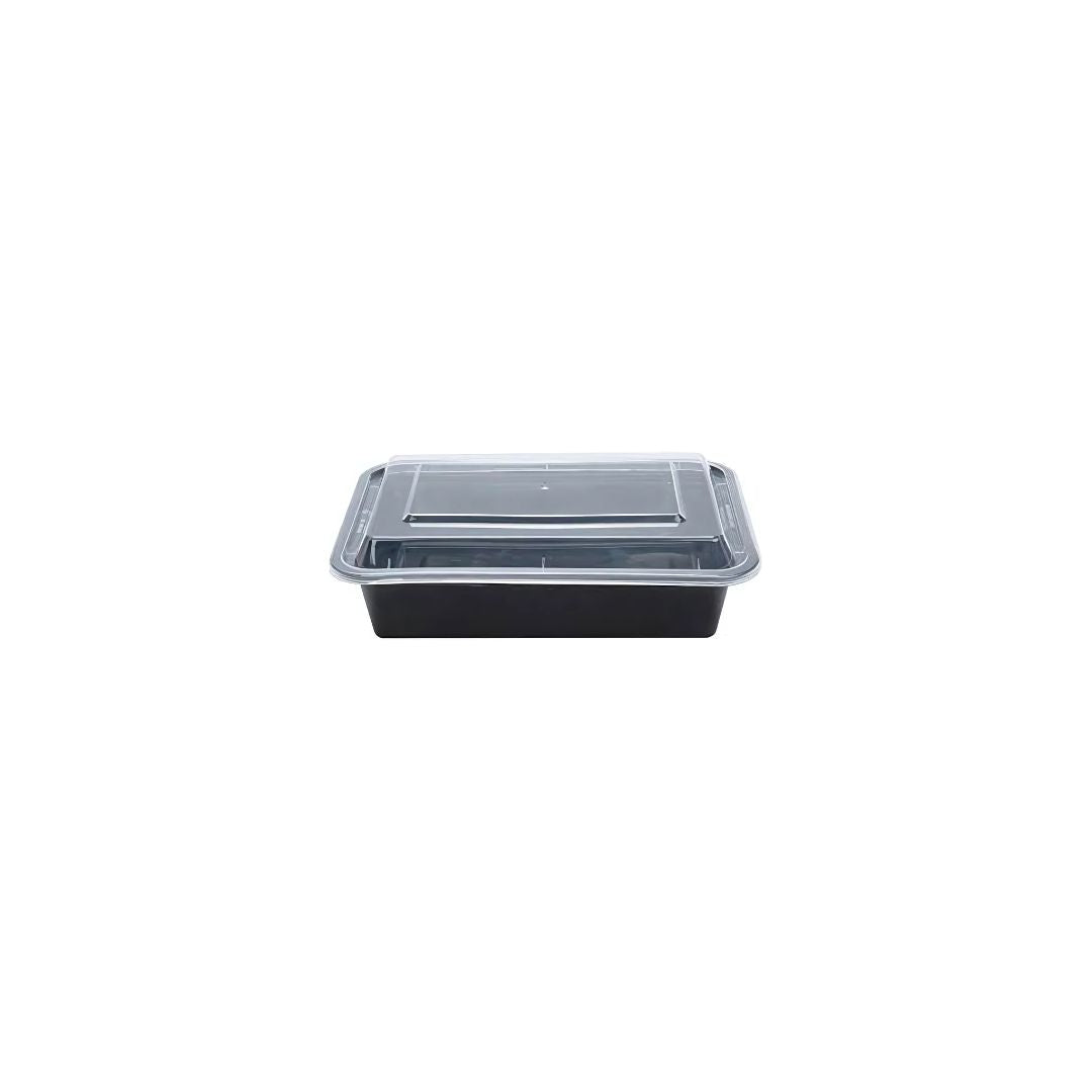 Rectangle Microwavable Heavy Weight Container with Lid