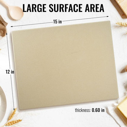 Large Rectangular Pizza Stone for Oven & BBQ